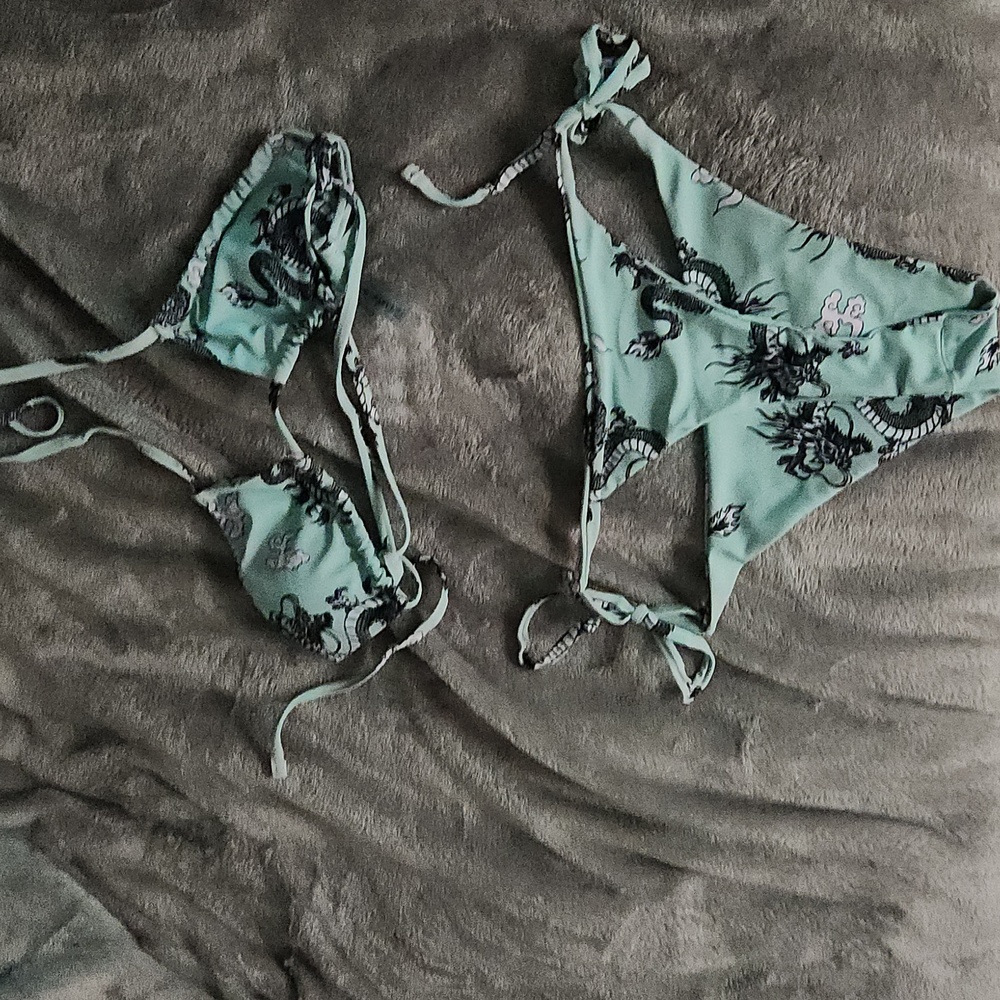 Dragon print bikini